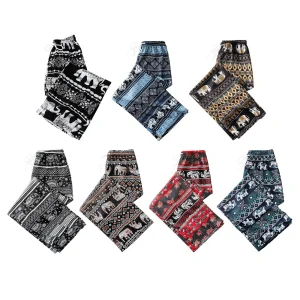 Harem Pants Women High Waist Thai Lightweight Hippy Casual Clothing Boho Trousers for Women for Lounge Summer Beach Ladies Women